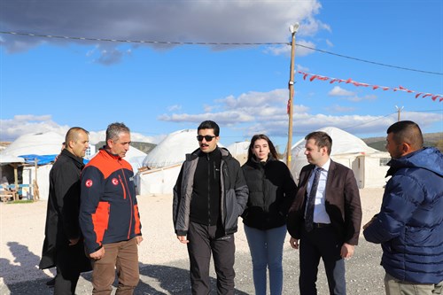 OBA ÇADIRLARI ZİYARET EDİLEREK ÇALIŞMALAR PLANLANDI 